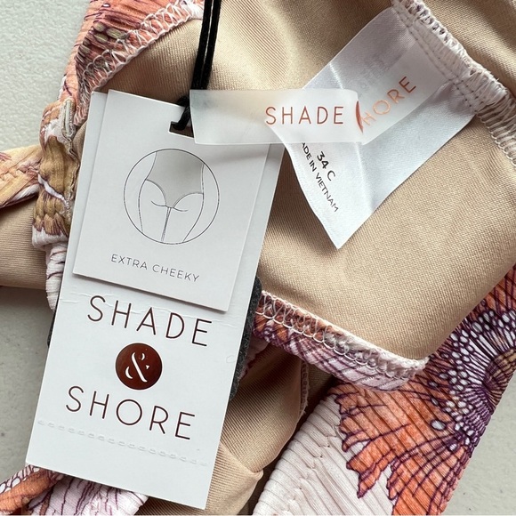 Shade and Shore Swimsuit Ribbed Plunge Front Cut Out One Piece Swimsuit - Picture 4 of 8